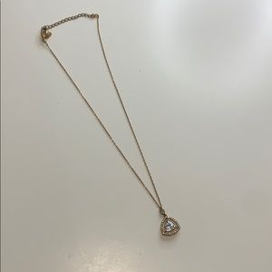 Swarovski rose gold necklace earring set